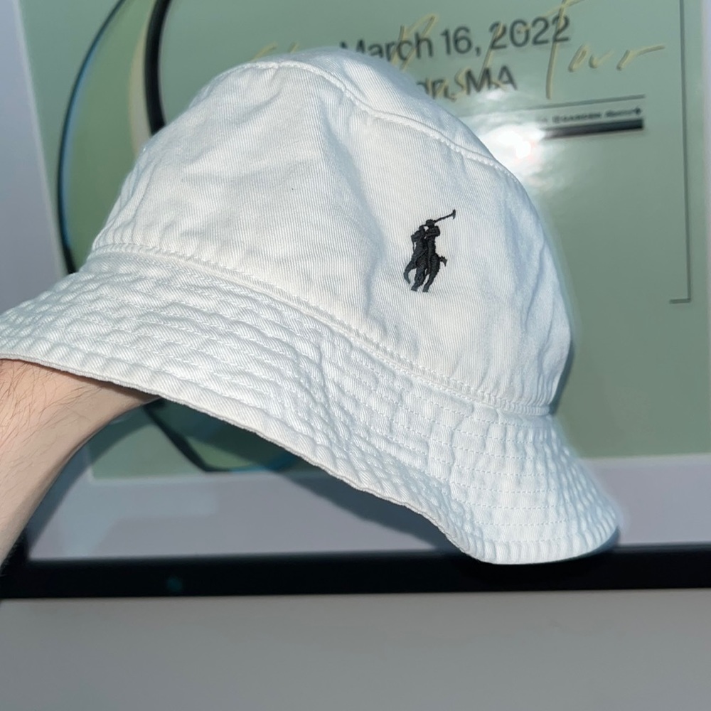 Polo White Bucket Hat